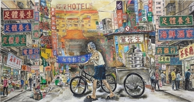 平面設計類第一名黃品懷作品：城市記憶