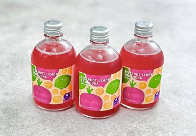南應大USR梓想計畫有機甜菜根檸檬康普茶瓶標